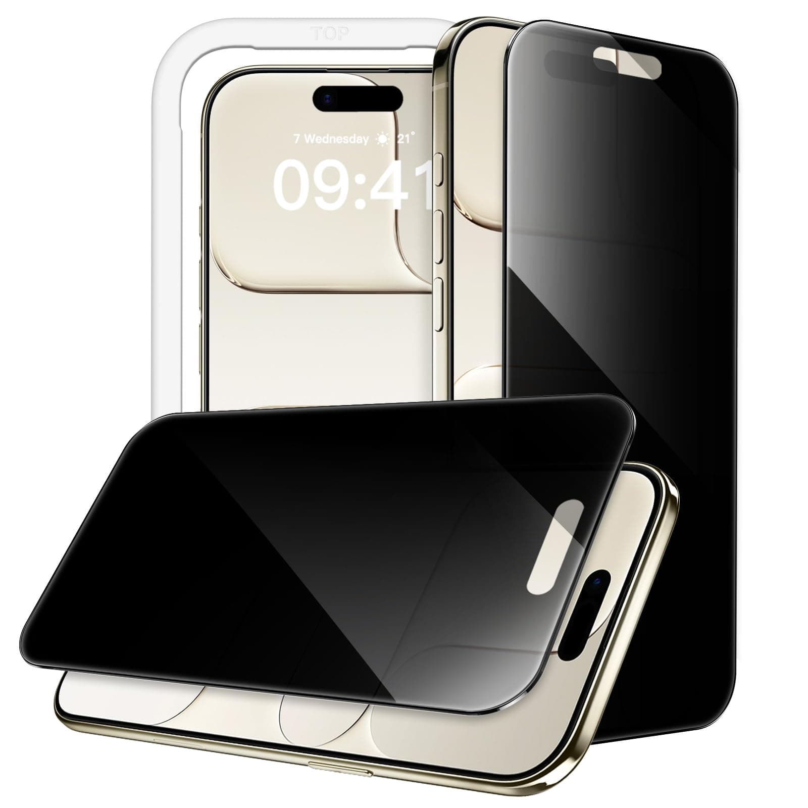 JETech 360 Degree Privacy Screen Protector for iPhone Air, 4-Way Anti-Spy Tempered Glass Film with Easy Installation Tool, 6.5-Inch Display, 2-Pack on Amazon.ae - Price Tracker