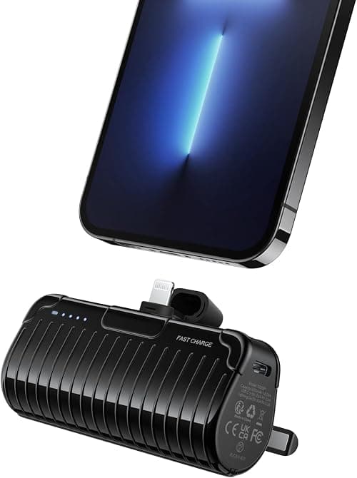 VEGER 5000mAh Mini Portable Charger, Power Bank for iPhone, PD20W Fast Charging Battery Pack with Foldable Stand, Slim Power Bank Compatible with iPhone 14/13 Pro, 12/12 Pro, XR, X,8, Airpods Pro on Amazon.ae - Price Tracker