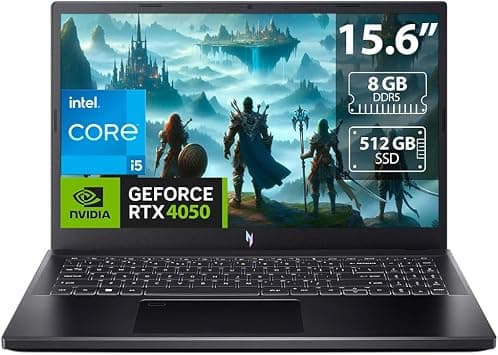 Acer Nitro V Gaming Laptop: Intel Core i5 13420H, 8GB DDR5 Memory, 512GB SSD, 15.6"" LED Display, NVIDIA GeForce RTX 4050 Video, S.O. Windows 11 Home., ANV15-51 on Amazon.sa - Price Tracker