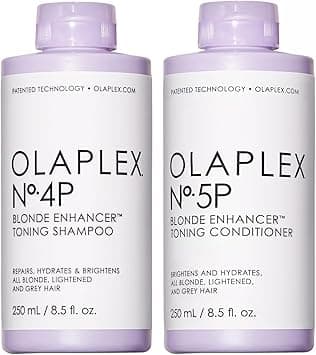 OLAPLEX 2-Pieces No.4P Blonde Enhancer Toning Shampoo Lavender And No.5P Blonde Enhancer Toning Conditioner Set 500Ml on Amazon.ae - Price Tracker
