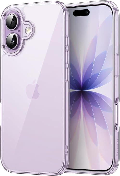 JETech Case for iPhone 17 6.3-Inch, Non-Yellowing Shockproof Phone Bumper Cover, Anti-Scratch Clear Back (Purple) on Amazon.ae - Price Tracker