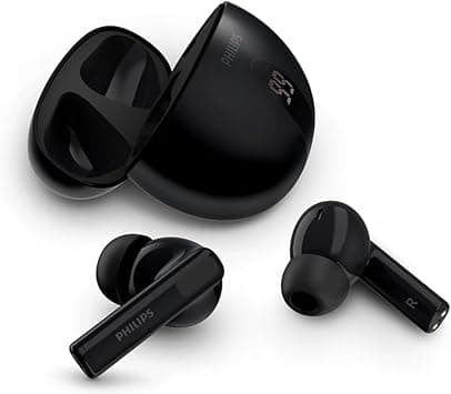 Philips TAT3559BK/97 True Wireless Earbuds – Active Noise Cancellation, Bluetooth 5.4, 10mm Drivers, 20H Playtime, AI Mic, IPX4 – Black on Amazon.ae - Price Tracker
