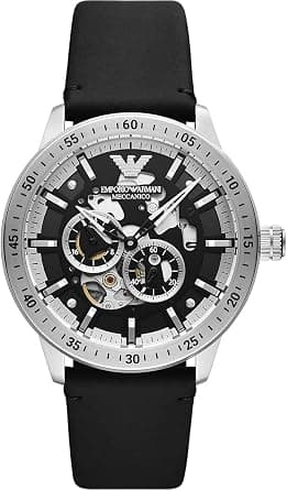Emporio Armani Men's Automatic, Stainless Steel Watch, AR60051, Silver, strap - Best Deal Finder