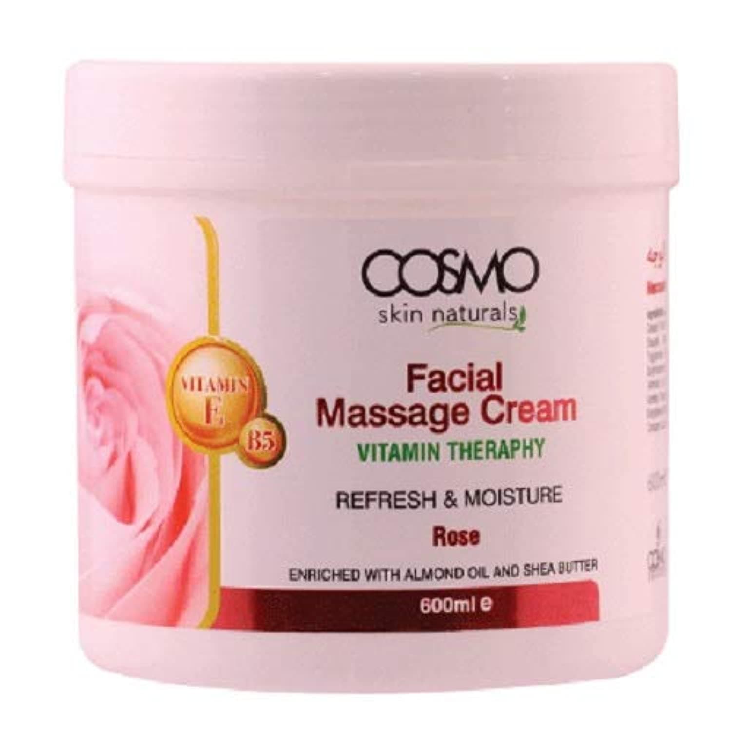 cosmo cosmetics Skin Naturals Facial Massage Cream Rose 600ml on Amazon.ae - Price Tracker