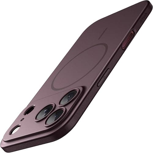 JETech Magnetic Slim Case for iPhone 18 Pro, Dark Cherry على Amazon.ae - متتبع الأسعار