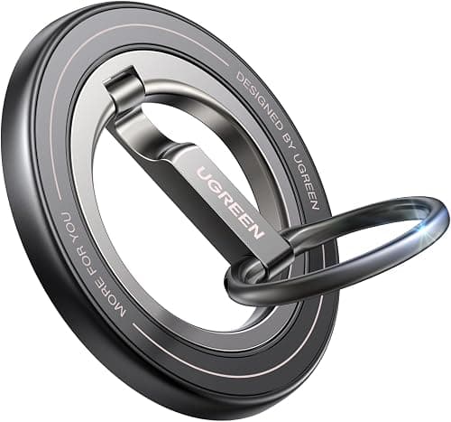 UGREEN Double-Sided Magnetic Phone Ring 360° Rotation Fit for iPhone 17 Pro | Strong 11N Magnetic Force Portable Design Compatibility with Samsung Galaxy for Flexible Viewing Angles on Amazon.ae - Price Tracker
