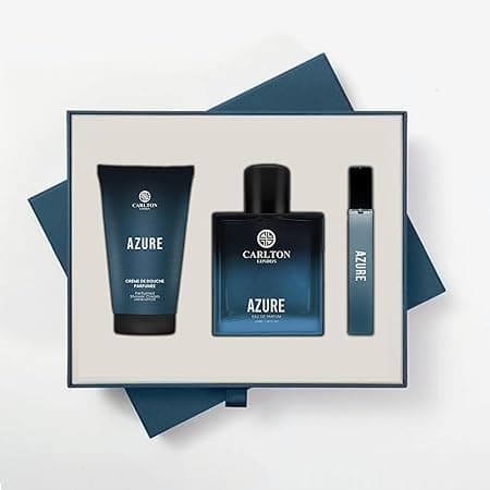 Carlton London Men's Perfume Gift Set – Azure 50ml EDP, Cream & Travel Spray | Luxury Fragrance Combo For Gifting | Birthday Present for Men on Amazon.ae - Price Tracker
