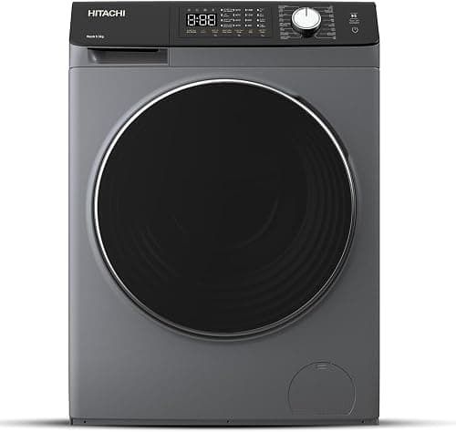 Hitachi 9.5KG Front Load Washing Machine, 1400 RPM, 10-Year Warranty on Inverter Motor, 16 Programs, Fully Automatic Washer, Intelligent Sensor System, LED Multifunctional Display, Gray BD-9504HVOS on Amazon.ae - Price Tracker