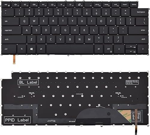 Backlit Replacement Keyboard Compatible with Dell XPS 15 9500 P91F 9510 9520 XPS 17 9700 P92F 9710 9720, Precision 5550 5560 5570 5750 5760 5770 with Backlight on Amazon.ae - Price Tracker