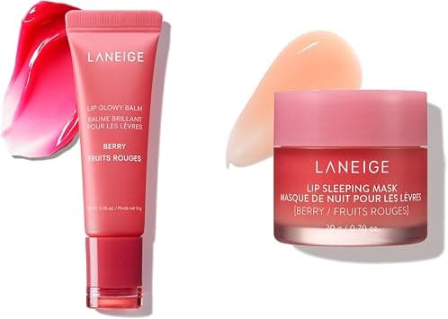 Laneige Day & Night Berry Lip Duo: Sleeping Mask And Glowy Balm With Vitamin C, Shea Murumuru Butter For Hydrating Dry, Flaky Lips on Amazon - Best Deal Finder