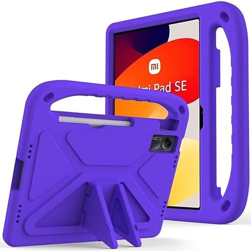 Kids Case For Xiaomi Redmi Pad SE 11-Inch (2023), EVA Foam Lightweight Shockproof Duarable, Tablet Cover with Handle Stand Case For Children Firendly, Purple on Amazon.ae - Price Tracker