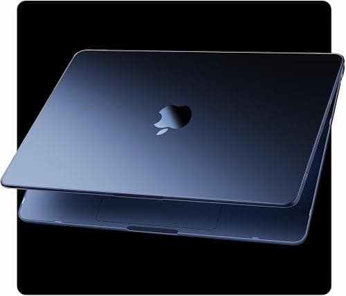 Compatible for MacBook Air 15 inch Case M4 2025 2024 2023 M3 M2 [100% Match Official Color] [Ultra Thin Armor] Protective Hard Shell Matte Cover for Laptop A3420 A3114 A2941 - Midnight Clear على Amazon.ae - متتبع الأسعار