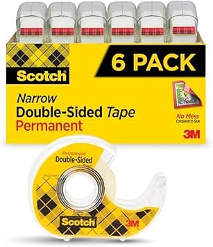 Scotch Double Sided Tape Permanent 1/2 in x 500 in, Both sides coated with adhesive, easy to apply. 6 Rolls/pack - Amazon.ae Price Tracker