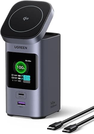 UGREEN Nexode 20000mAh 145W Laptop Power Bank with Qi2 15W Wireless Charging, Portable Charger for MacBook Pro/Air, iPhone 17/16, Galaxy S25/24, Travel and Hiking Power Companion with TFT Display on Amazon.ae - Price Tracker