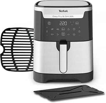 TEFAL Air Fryer Easy Fry&Grill Digital 2-in-1XXL 6.5 Capacity 1830 W Flexcook Divider for Dual Cooking Air Fry + Grill 8 Automatic Programs Adjustable Temperature Timer EY801D27 on Amazon.ae - Price Tracker
