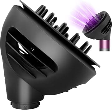Diffuser for Dyson Airwrap Styler, Upgraded Hair Dryer Diffuser Nozzle Attachment for Dyson Airwrap HS08 HS05 HS01, Suitable for Curly and Wavy Hair (Black) - Best Deal Finder