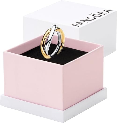 PANDORA Essence Ringe, verschlungen, Sterlingsilber und 14-karätig vergoldet on Amazon.ae - Price Tracker