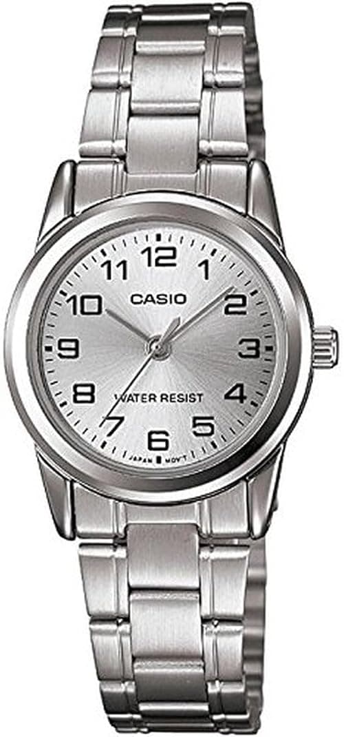 Casio Women's LTPV001D-7B Silver Metal Quartz Watch on Amazon - Best Deal Finder