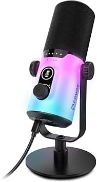 FDUCE Dynamic Gaming Microphone kit, USB/XLR Podcast Computer Microphone with Desktop Stand, RGB Light, Mute Button and Headphone Jack, for Gamer Streaming Recording Studio YouTube Online Chat(D20) on Amazon.ae - Price Tracker