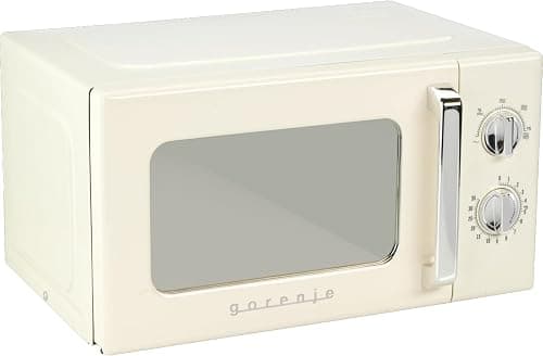 Gorenje MO20E1HRL Microwave Oven, 20 Litres, 700 W, AquaClean, Timer, Defrost Function, 5 Levels, Child Safety, White/Retro على Amazon.ae - متتبع الأسعار
