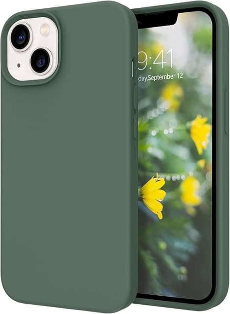 DOMAVER iPhone 13 Case, Phone Case for iPhone 13 Liquid Silicone Soft Gel Rubber Microfiber Lining Cushion Shockproof Protective Cover- Army Green on Amazon.ae - Price Tracker