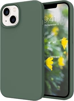 DOMAVER iPhone 13 Case, Phone Case for iPhone 13 Liquid Silicone Soft Gel Rubber Microfiber Lining Cushion Shockproof Protective Cover- Army Green على Amazon.ae - متتبع الأسعار