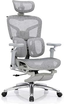 Divona Nova Ergonomic Mesh Office Chair with Footrest, 6D Adjustable Armrests, 4D Floating Headrest & Dynamic Lumbar Support, Fully Adjustable Desk Chair for Home Office, Gaming & Long Working Hours on Amazon.ae - Price Tracker