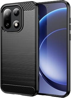 Case for OnePlus 15, Military-Grade Shockproof Carbon Fiber Texture Cover, Slim Flexible TPU Bumper, Anti-Scratch Protective Shell - Black - Amazon.ae Price Tracker
