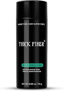 THICK FIBER - Hair Fibers for Thinning Hair (Dark Brown) 25g Bottle, Hair Loss concealer for Men & Women - Best Deal Finder