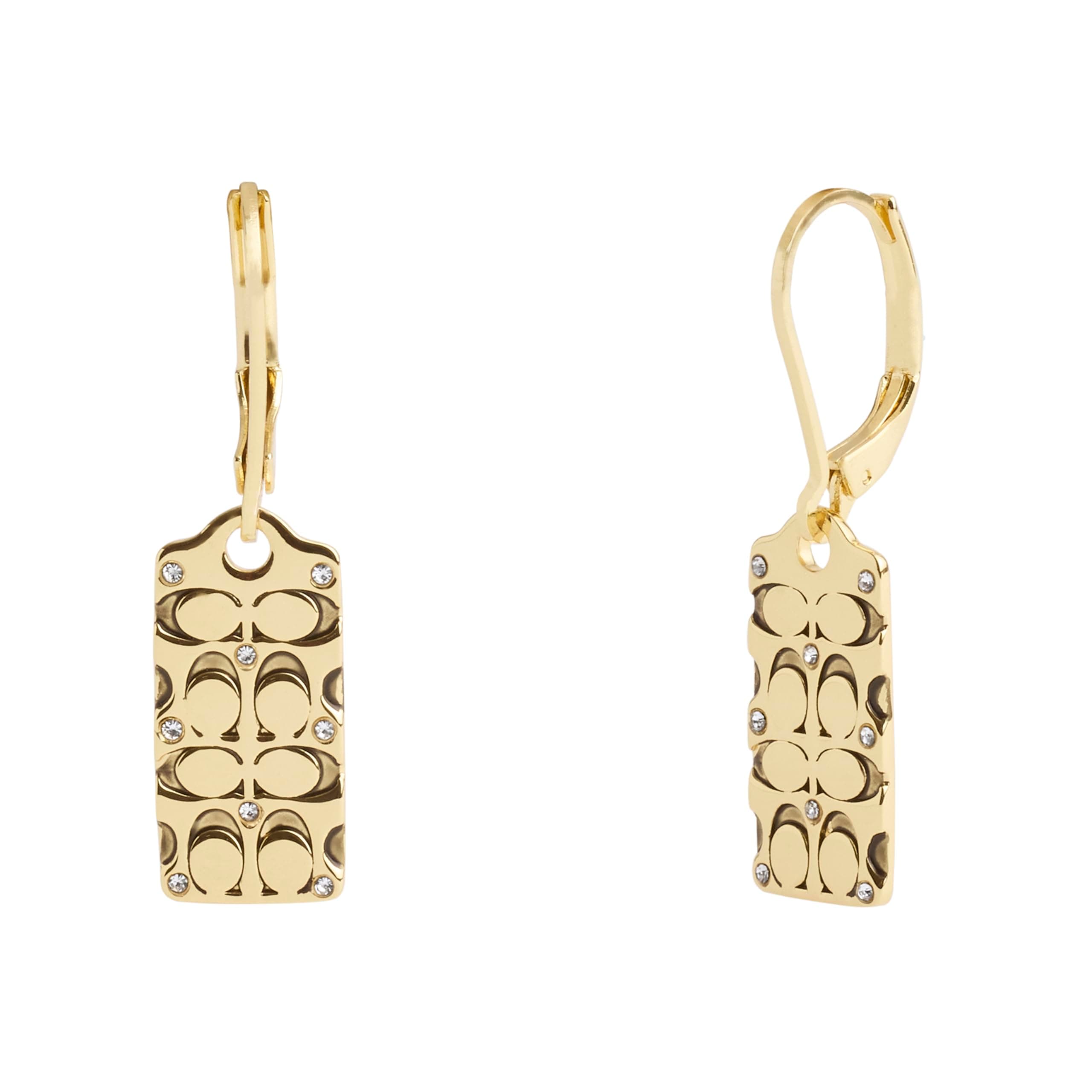COACH Quilted C Tag Drop Earrings on Amazon.ae - Price Tracker