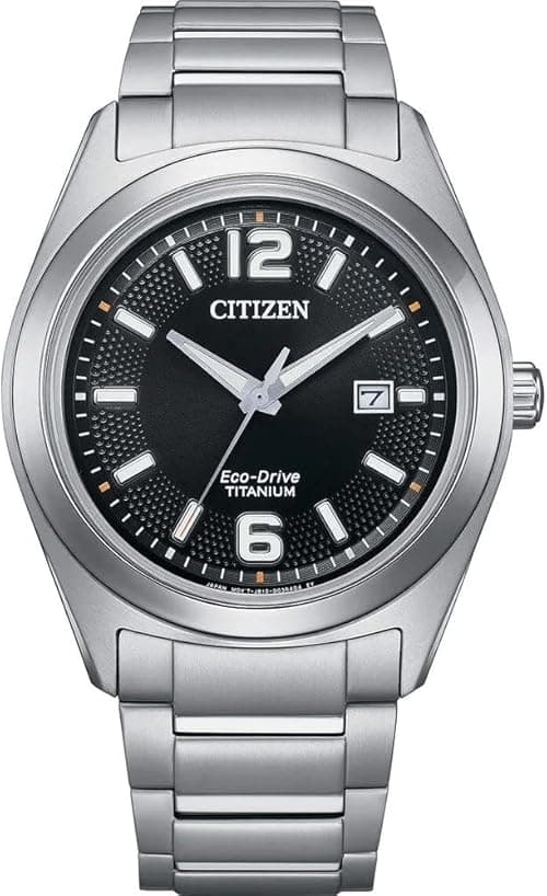 Citizen Men's Analogue Eco-Drive Watch with Titanium Strap AW1641-81E, Black, Bracelet on Amazon.ae - Price Tracker