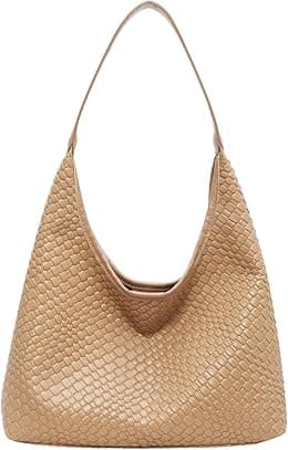 2024 Leather Tote Bag for Women Top-handle Shoulder Bag, Hobo Bags Large Capacity Soft Vegan Crossbody Handbag Underarm - Best Deal Finder