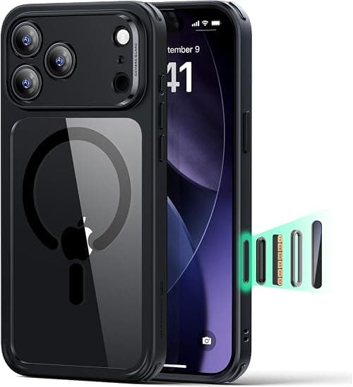 ESR for iPhone 17 Pro Max Case for MagSafe, Camera Control, Clear Black on Amazon.ae - Price Tracker