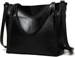 Women Leather HandBag Shoulder Bag Popular Women Messenger Bag Casual Soft Faux Leather Shoulder Bag Tote PU Leather Shoulder Bag, Big Capacity Handbag - Best Deal Finder