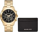 Michael Kors Runway Men's Watch Quartz Movement/Chrono 44mm Case with Steel Strap MK1076SET - Best Deal Finder