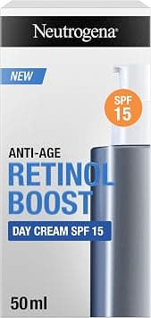 Neutrogena, Retinol Boost Day Cream, SPF 15, Fights visible signs of ageing and reduces the appearance of wrinkles, dryness, and age spots, 50ml - Best Deal Finder