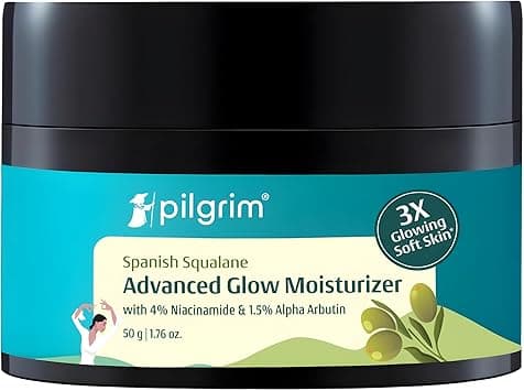Pilgrim Squalane Niacinamide & Vitamin C Glow Moisturizer for face | Moisturizer for dry skin hydration | Face moisturizer with vitamin c for glowing skin | Non-greasy | 50 gm on Amazon.ae - Price Tracker