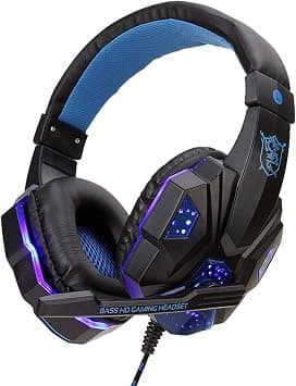 Irovami SY830MV Wired Computer Gaming Headphones Over-ear Game Headset with Microphone AUX+USB Port Control for PC on Amazon - Best Deal Finder