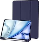 Case Compatible with iPad 9 8 7 Generation 10.2 Inch, Model 2021/2020/2019,9th/8th/7th Case with Pen Holder, Trifold Stand Protective Case, Auto Sleep/Wake for iPad 10.2 - Dark Blue - Best Deal Finder