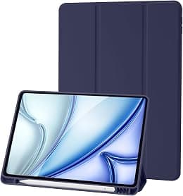 Case Compatible with iPad 9 8 7 Generation 10.2 Inch, Model 2021/2020/2019,9th/8th/7th Case with Pen Holder, Trifold Stand Protective Case, Auto Sleep/Wake for iPad 10.2 - Dark Blue - Best Deal Finder