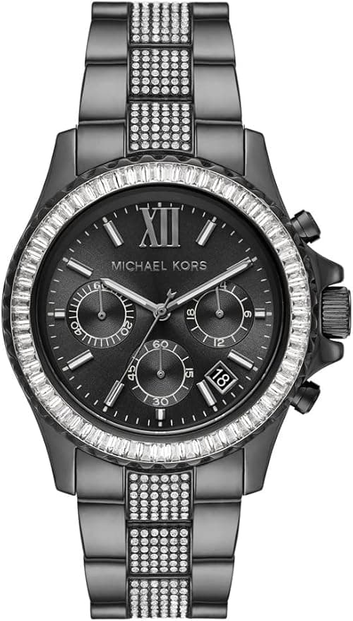 Michael Kors Everest Women's Chronograph Watch with Stainless Steel Acetate or Leather Strap on Amazon.ae - Price Tracker