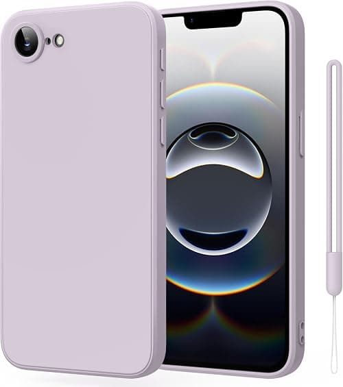 Silicone Case for iPhone 16e /iPhone 17e, Slim Liquid Silicone 3 Layers Full Covered Soft Gel Rubber Phone Case Protective Cover for iPhone 16e /iPhone 17e Cover(Grass Purple) على Amazon.ae - متتبع الأسعار