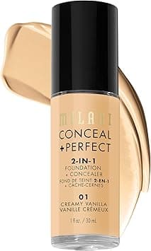 Milani Cosmetics Milani Conceal + Perfect 2-In-1 Foundation - 01 Creamy Vanilla on Amazon.ae - Price Tracker