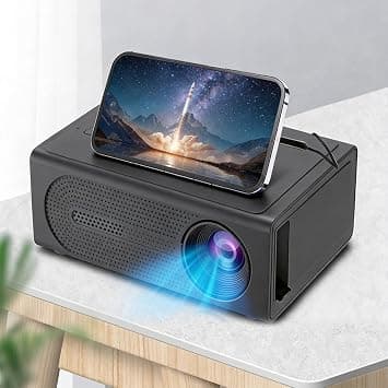 TV Smart Projector, 1080P FullHD Home Theater, Portable Mini Projector Compatible with Phone & PC, Indoor & Outdoor Use,EU على Amazon.ae - متتبع الأسعار