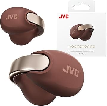 JVC Nearphones Open Ear True Wireless Headphones - Earcuff Earbuds - Bluetooth 5.3-24H Playback - IPX4 Water Resistant - Built-in Mic - for Awareness & Comfort - iOS/Android/PC - HANP1T - Best Deal Finder
