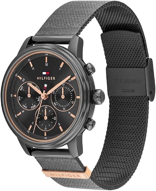 Tommy Hilfiger Analogue Multifunction Quartz Watch for Women with Grey Stainless Steel Bracelet - 1782810 on Amazon.ae - Price Tracker