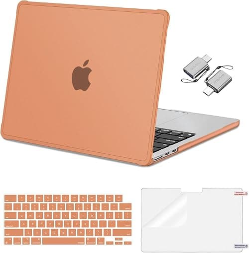 MOSISO Compatible with MacBook Air 13 inch Case M5 M4 M3 M2, Cosmic Orange on Amazon.ae - Price Tracker