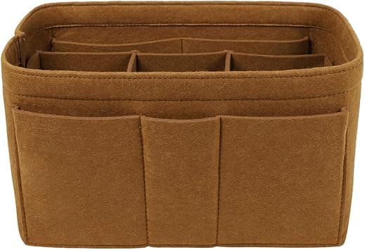 ZTUJO Purse Organizer Insert, Felt Bag Organizer For Handbag Purse Organizer,13 Colors, 6 Size (Small, Light Coffee) on Amazon.ae - Price Tracker