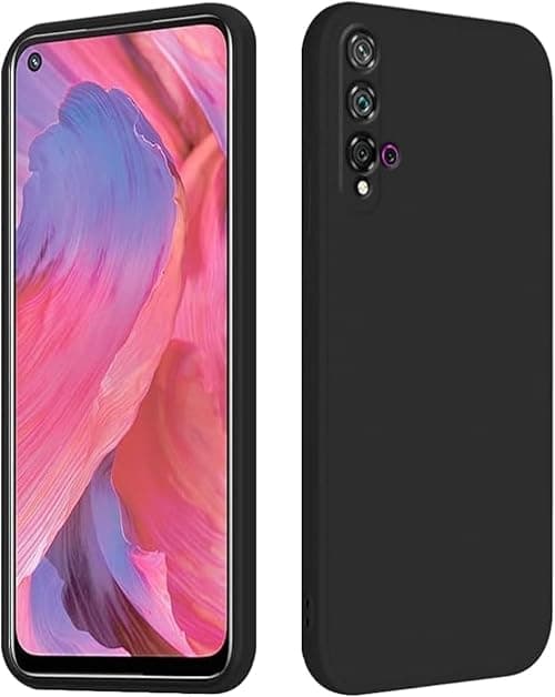 EMODIL Case for Huawei nova 5T Cover Black Slim Fit Soft Back TPU Cover Flexible Silicone Cover Matte for Huawei nova 5T ® (Black) on Amazon.ae - Price Tracker