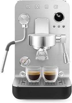 Smeg Mini Pro Espresso Machine EMC02BLMUK – Luxury Italian Design, 15-Bar Professional Pressure, Barista-Grade Espresso Maker, Compact & Elegant, Matte Black - Amazon.ae Price Tracker